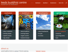Tablet Screenshot of leedsbuddhistcentre.org